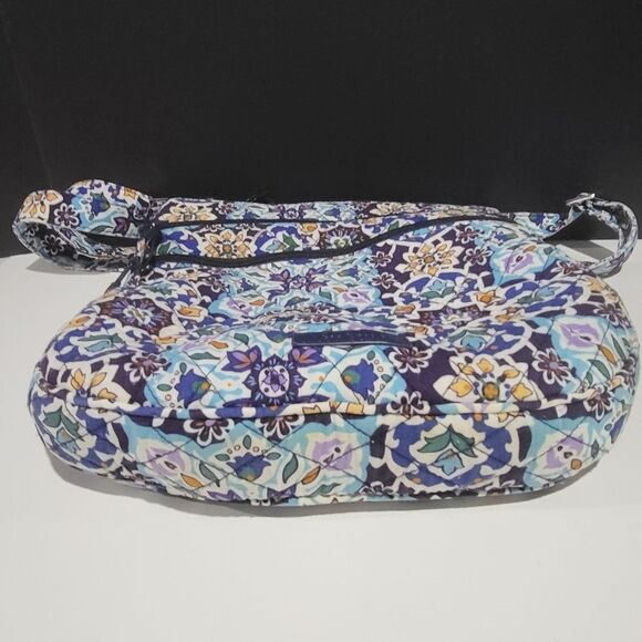 Vera Bradley Blue, Black & Purple Floral Shoulder Bag - Picture 2 of 8